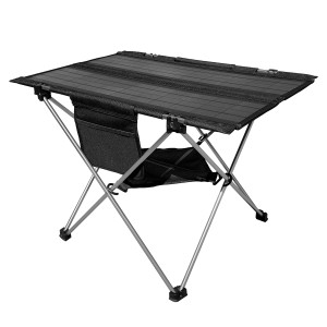 Technaxx Solar-Campingtisch TX-251, faltbar mit 20W Solarpanel, USB-Anschlüssen und Ablagen.