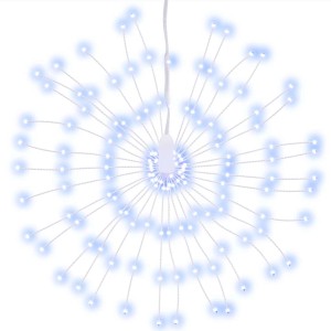 vidaXL Weihnachtsbeleuchtung Feuerwerk 140 LEDs Kaltweiß 17 cm 356221