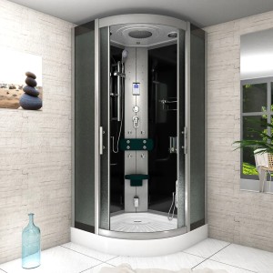 AcquaVapore Dampfdusche D46-03M2 80x80 cm mit Regendusche, Handbrause und Rückenmassagedüsen.