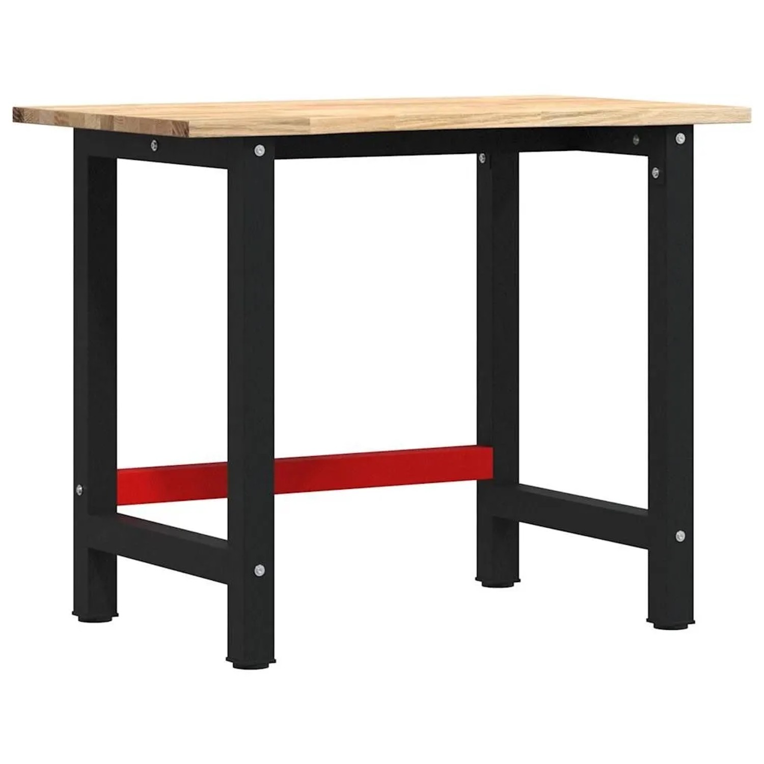 vidaXL Werkbank 100x60x81,5 cm Massivholz Eiche 3309670