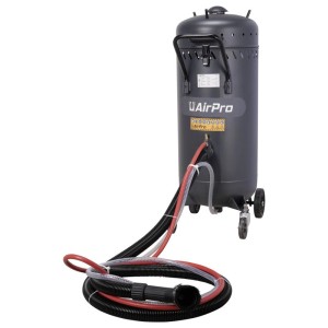 Mobiles Sandstrahlgerät 80l von DeTec. mit Schlauch und Vakuumsystem. Für Kompressoren & Zubehör.