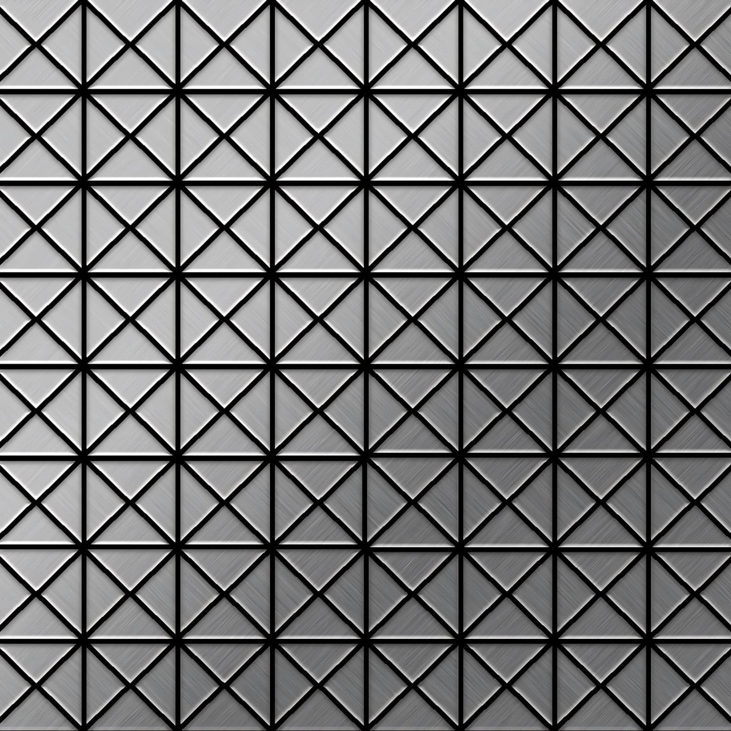 ALLOY Mosaik Fliese Massiv Metall Edelstahl Marine Gebürstet Grau 1,6mm Dec günstig online kaufen