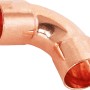 Löt-Bogen, 18 mm, aus Kupfer, 90-Grad-Winkel, für Kupferrohre, 10 Stück