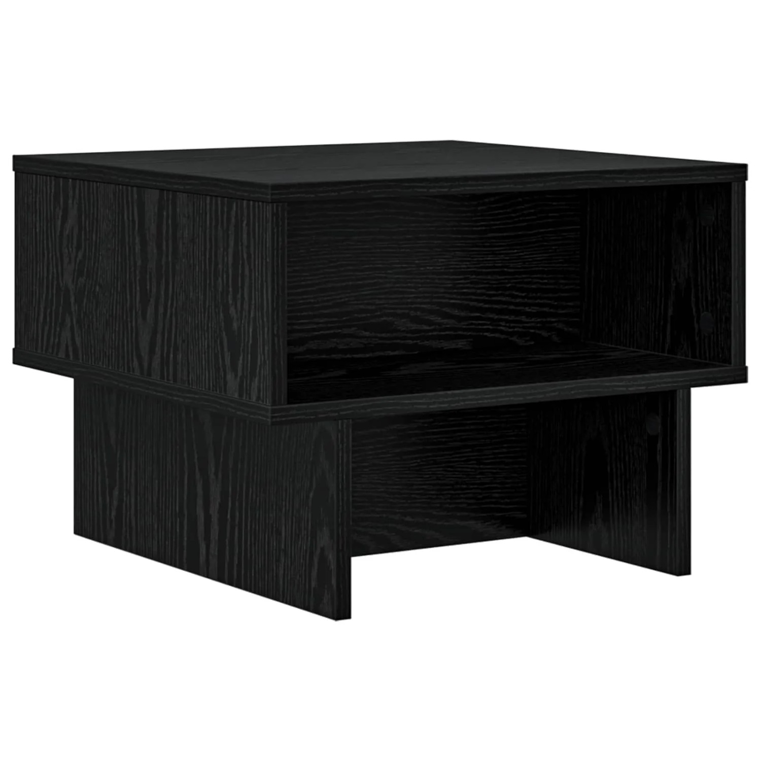 vidaXL Couchtisch Schwarz Eichen-Optik 48 x 46 x 35 cm Holzwerkstoff 800022 günstig online kaufen