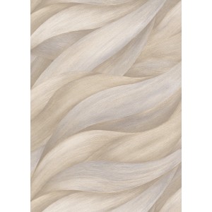 Erismann Vliestapete Casual Chic Wellen Stormy Beige: Detailansicht des Wellenmusters.