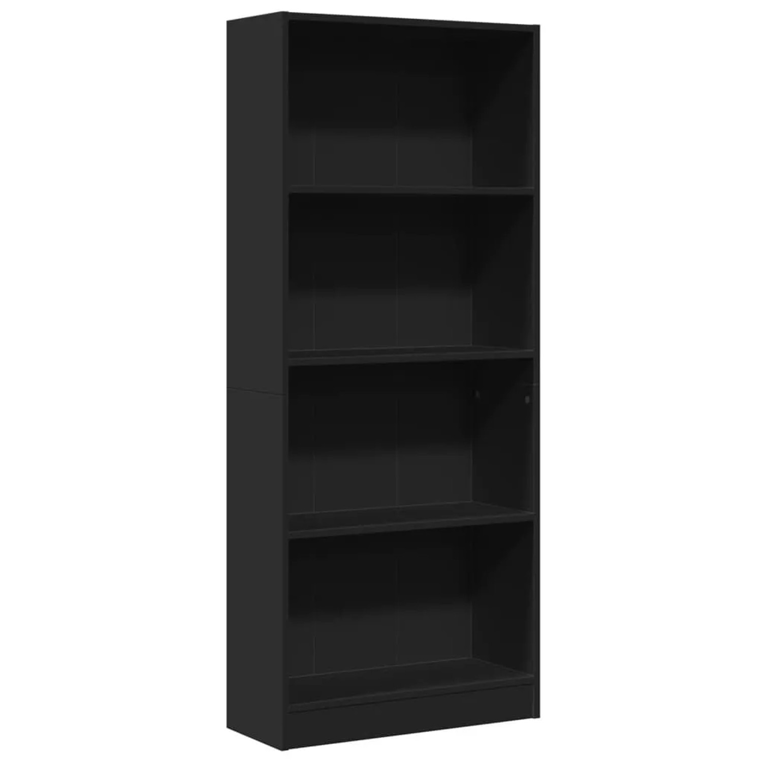 vidaXL Bücherregal Schwarz 60x24x143 cm Holzwerkstoff 857813 günstig online kaufen