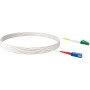 Schwaiger Glasfaserkabel, 9 m, LC/APC-SC/UPC Stecker für schnelle Netzwerkverbindung.