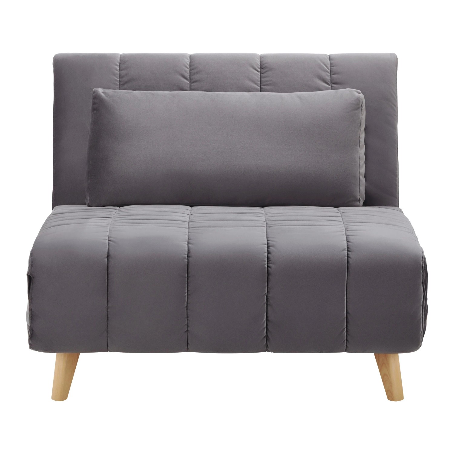 Bessagi Home Schlafsessel Levin Grau Samt