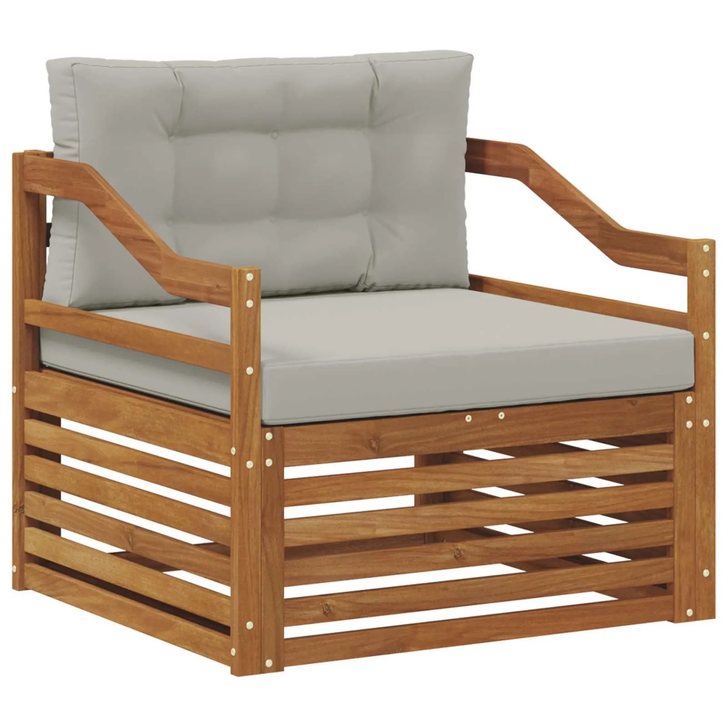 vidaXL Sofa mit Armlehnen Natur 3436411