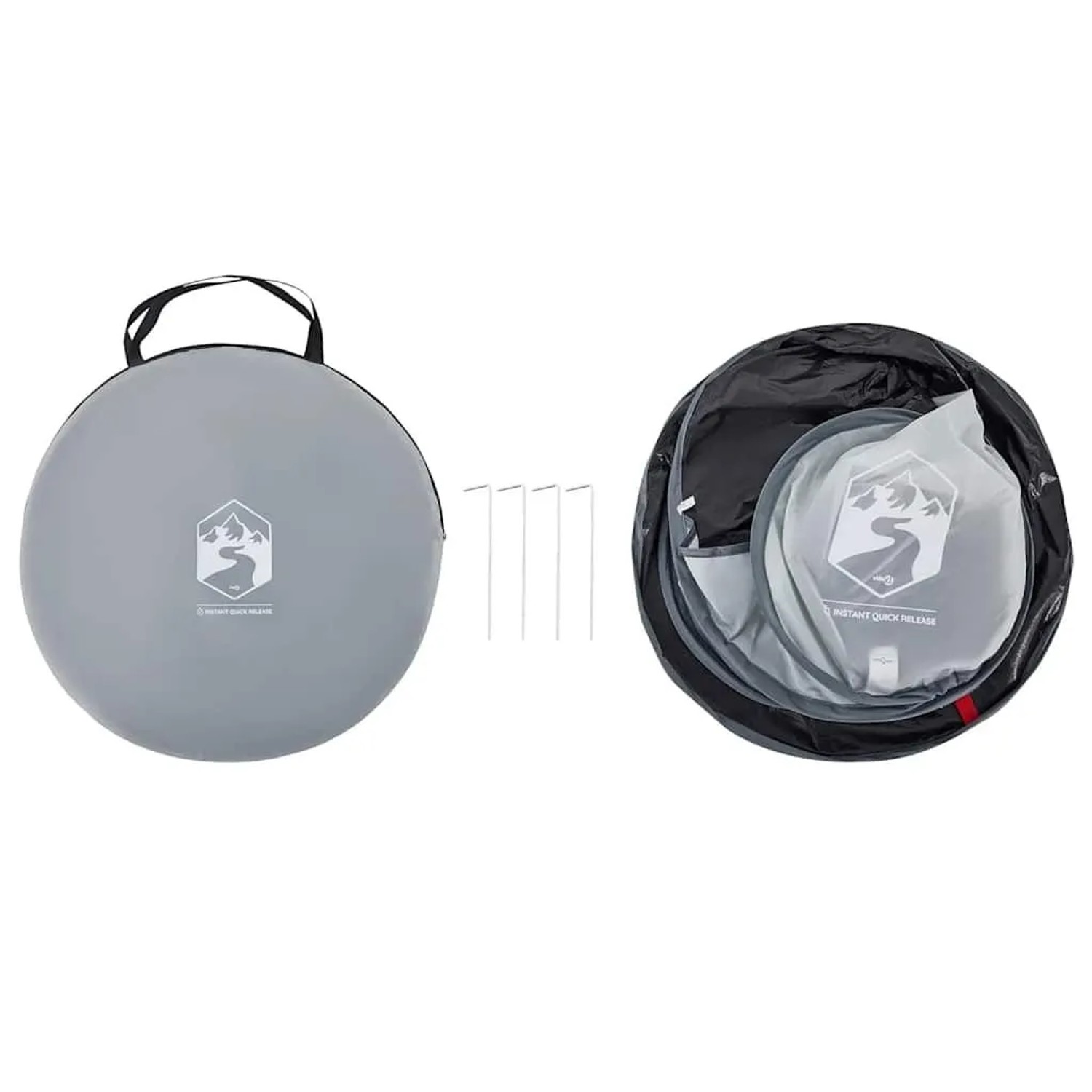 vidaXL Strandzelt Grau Pop-Up Wasserdicht 4004157_10