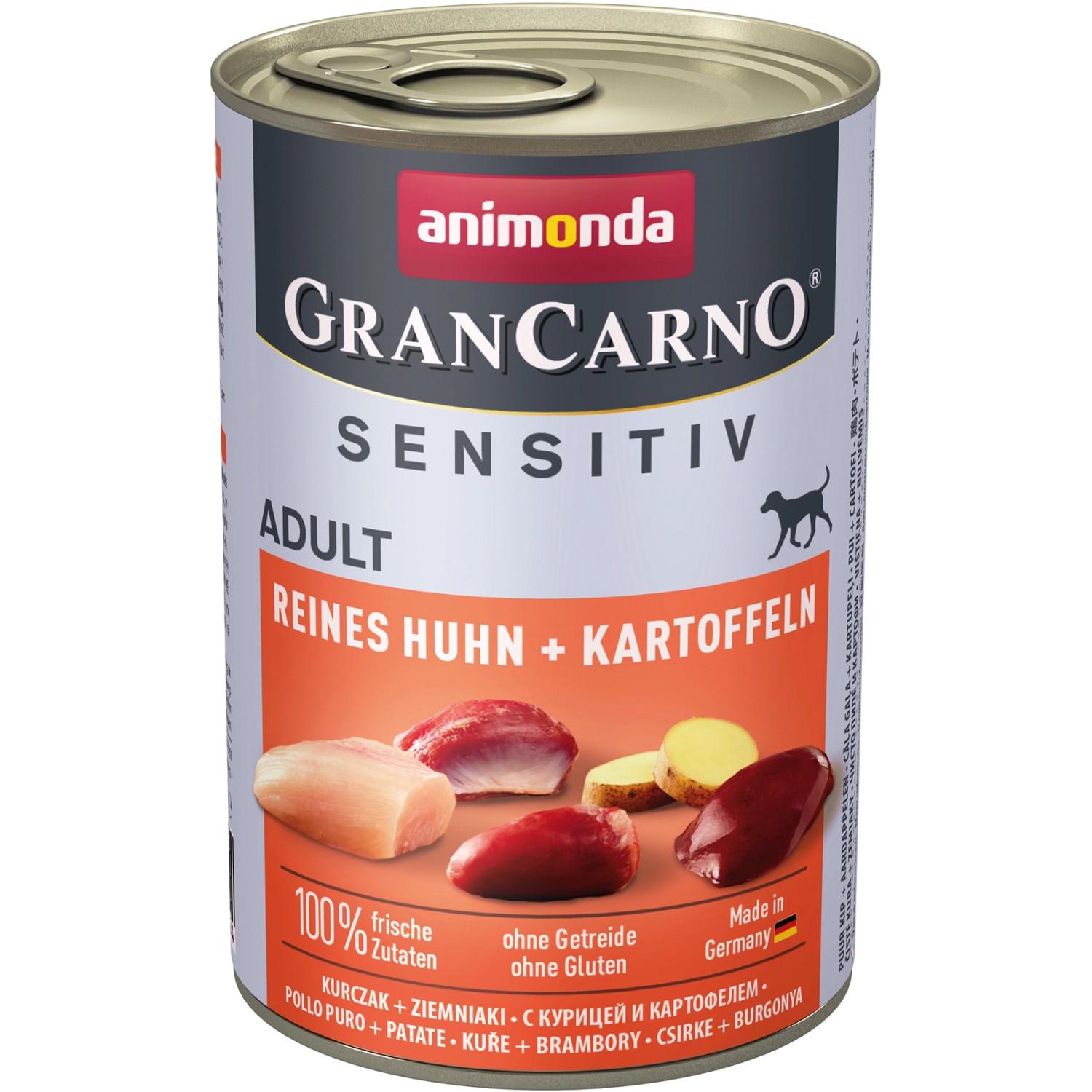 Gran Carno Hunde-Nassfutter Sensitiv Huhn und Kartoffel 400 g