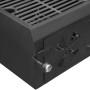 Detailaufnahme des El Fuego Arizona Kombigrill Holzkohle-Fachs mit Zuluftregulierung.