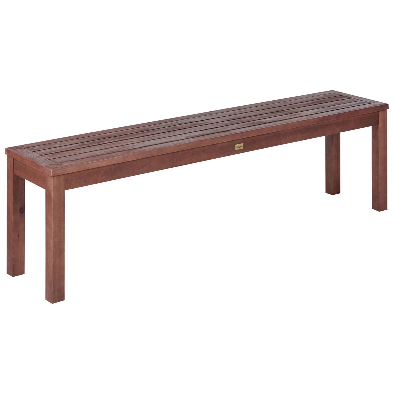 Beliani Gartenbank Dunkler Holzfarbton 35x160x45 günstig online kaufen