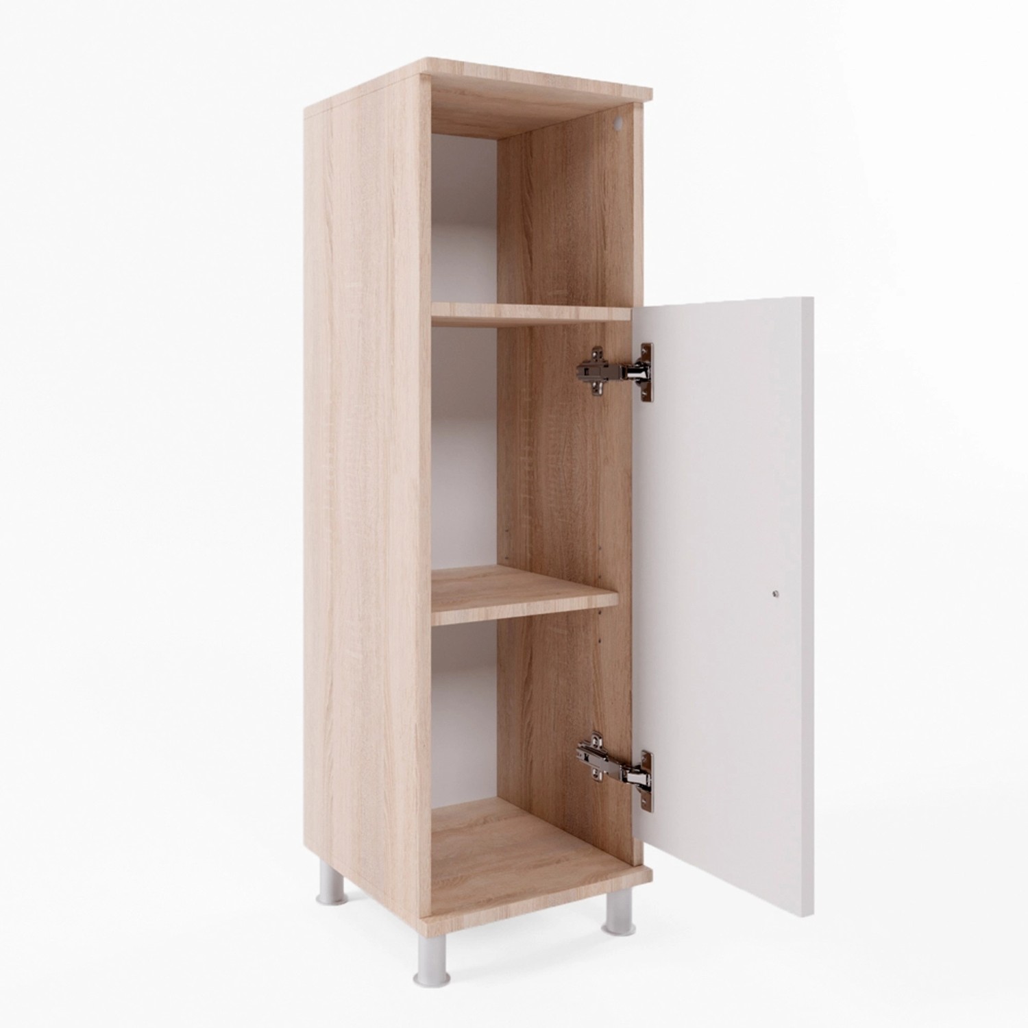Thumbnail - Vicco Midischrank Fynn Sonoma/Weiß 30 x 95 cm