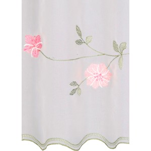 Rosa Neusser Collection Panneau Telma, 45x135 cm, mit floralem Muster für Fenstervorhänge.