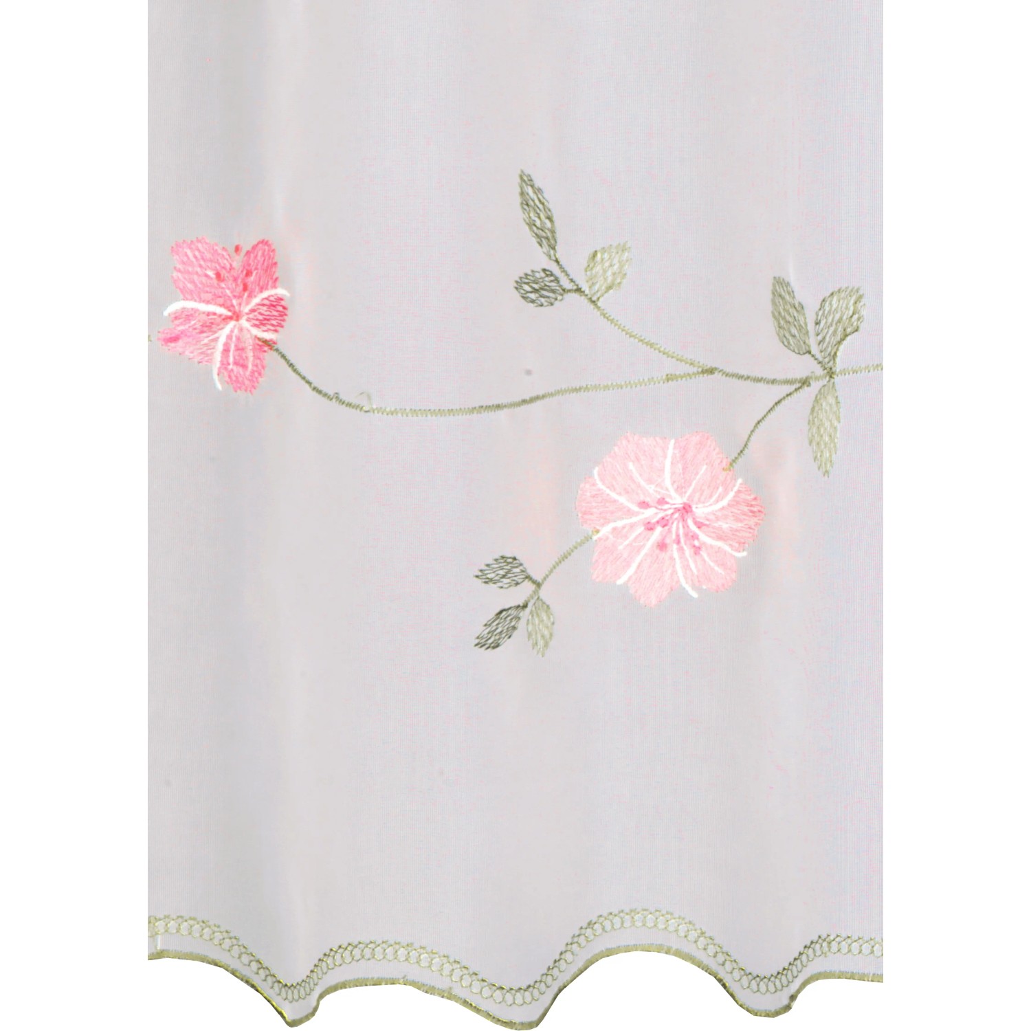 Rosa Neusser Collection Panneau Telma, 45x135 cm, mit floralem Muster für Fenstervorhänge.