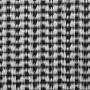 Schwarzer vidaXL Outdoorteppich (140x200 cm) mit zweiseitigem Jacquard-Muster.