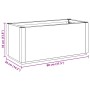 vidaXL Garten-Blumenkasten Braun 80 x 36 x 35 cm PP 42036843_10