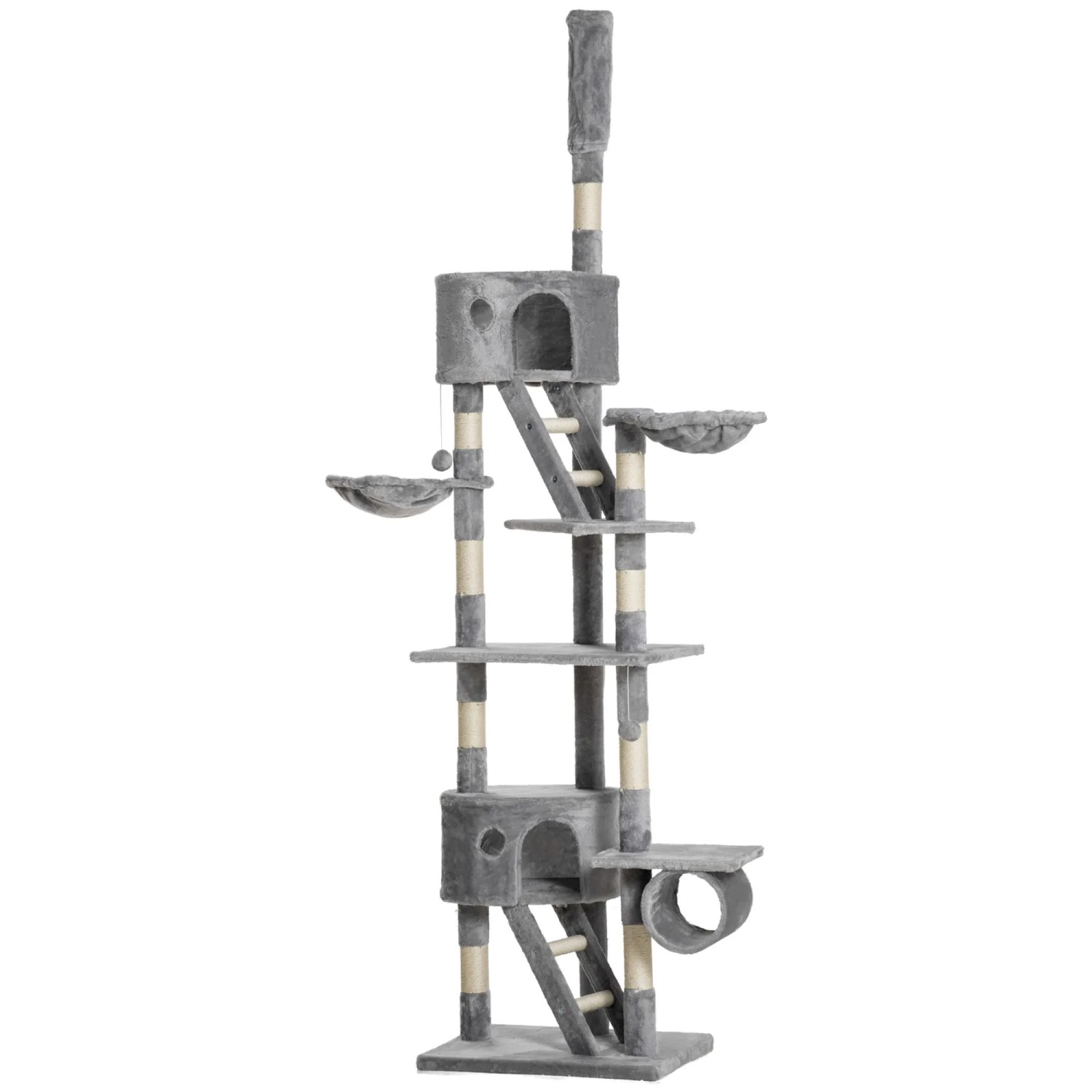 PawHut Katzenkratzbaum 240-260 cm Deckenhoch für Große Katzen