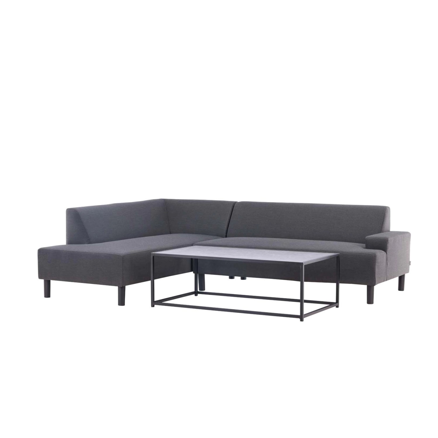 ebuy24 Mecka Lounge-Set 2 Teile Grau