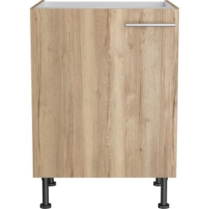 Optifit Spülenunterschrank Erik290 in Wildeiche Optik, 60 cm breit.