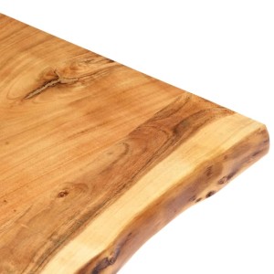 vidaXL Tischplatte Massivholz Akazie 100x50-60x3,8 cm 286332