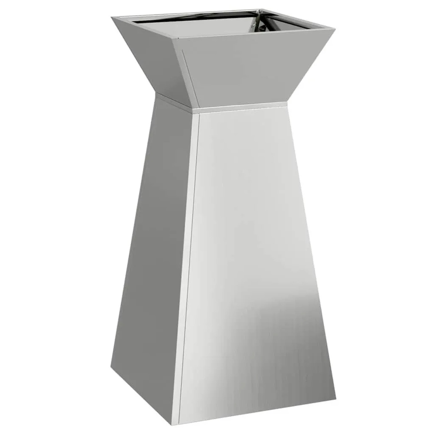 vidaXL Säulen Pflanzer Silber 35 x 35 x 73 cm 873848