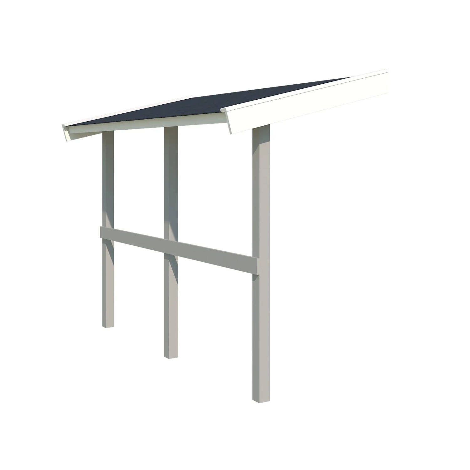 Lasita Schleppdach 90 cm x 240 cm Lichtgrau