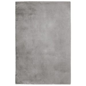 Moderner, silberfarbener Teppich (170x120 cm) der Marke Obsession, Modell My Cha Cha.