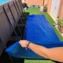 Summer Fun Pool Solarfolie (rund) blau für Pools bis Ø 450 cm. Poolabdeckung mit Luftpolsterstruktur.