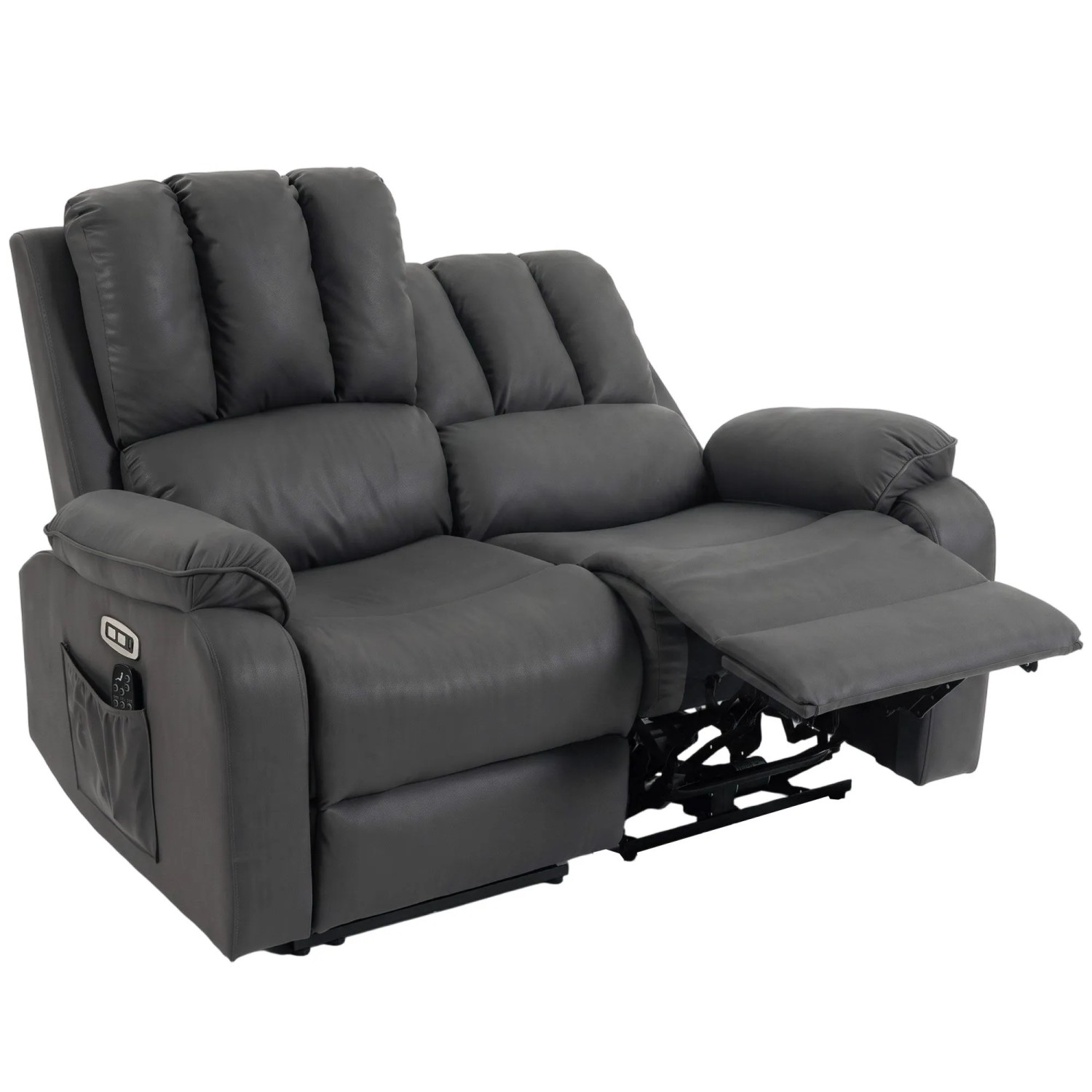 HOMCOM Relaxsofa Polyester 145 x 91 x 102 cm Dunkelgrau