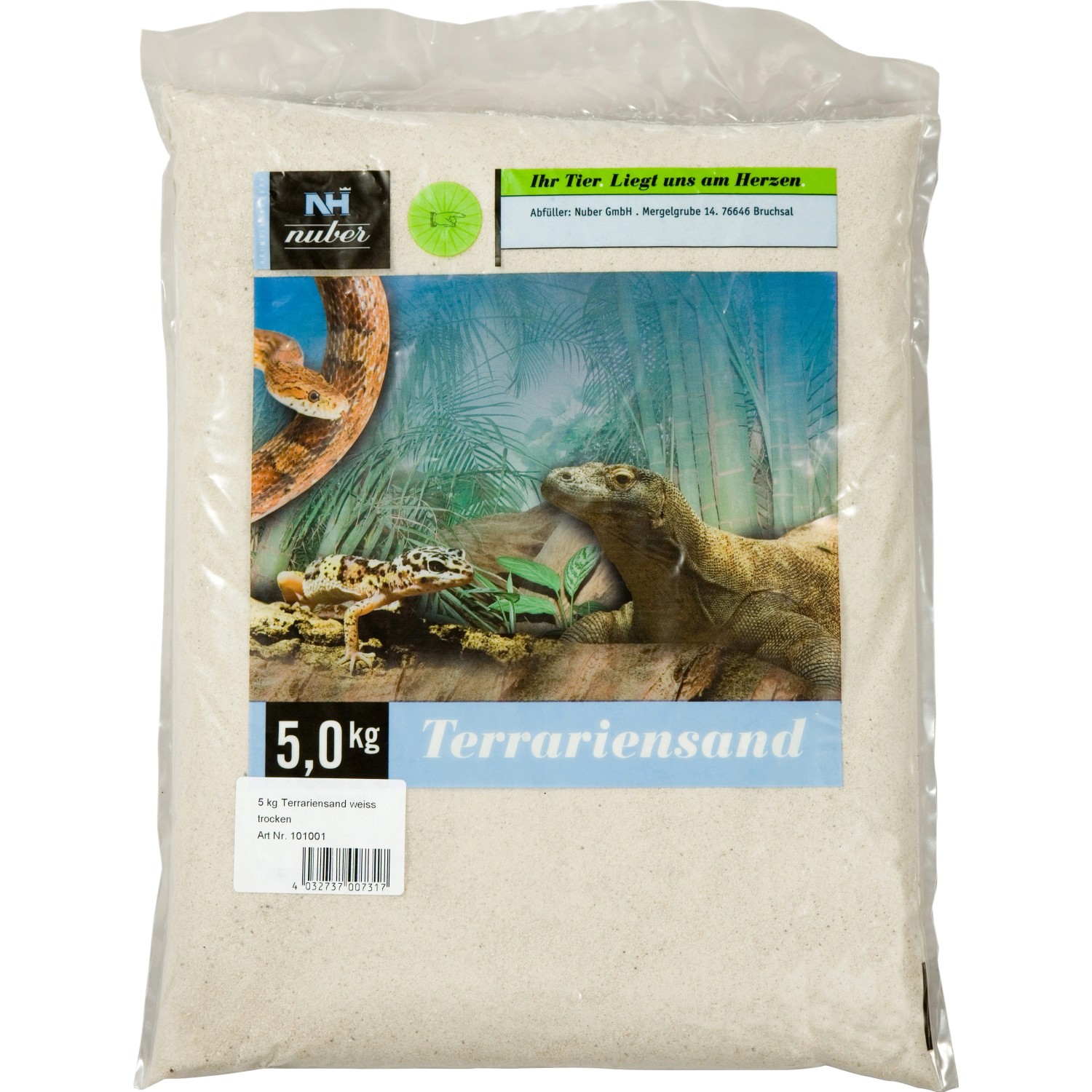 Terrariensand Weiß trocken 5 kg