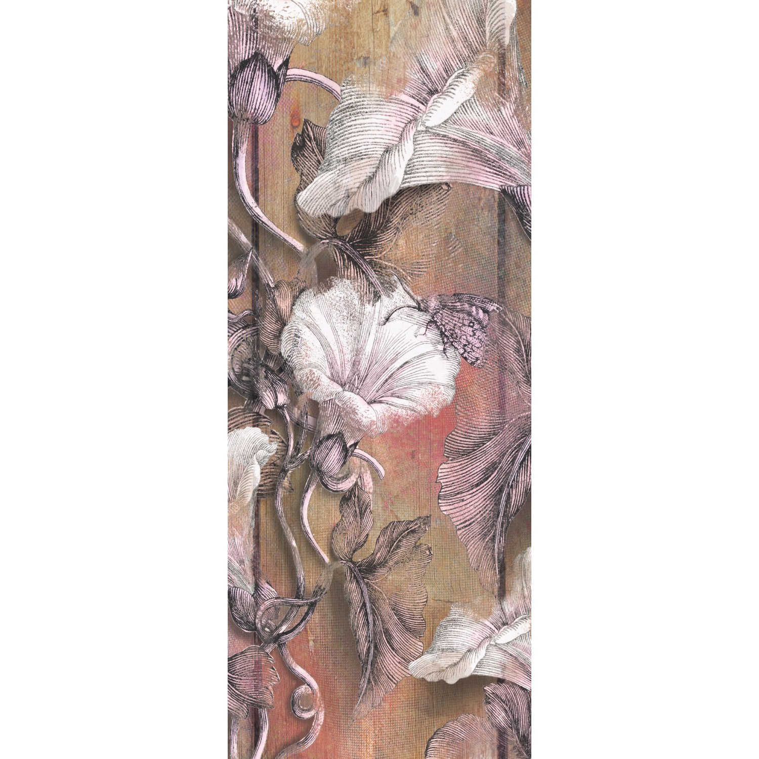 Sanders & Sanders Fototapete Kirschblüten Beige und Rosa 100 x 250 cm 61196 günstig online kaufen