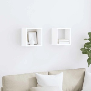 vidaXL Würfelregale 2 Stk Weiß 26x15x26 cm 807025