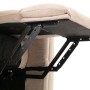 Berlinlodge Massage-Fernsehsessel HxBxT 138x86x168 cm Sitzhöhe 49 cm Liegefunktion Aufstehhilfe Heizfunktion Stoff  Chenille Creme Massagesessel_8