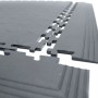 Randleiste mit Ecke für Tough Lock Bodenfliesen, 585mm breit, Klicksystem.