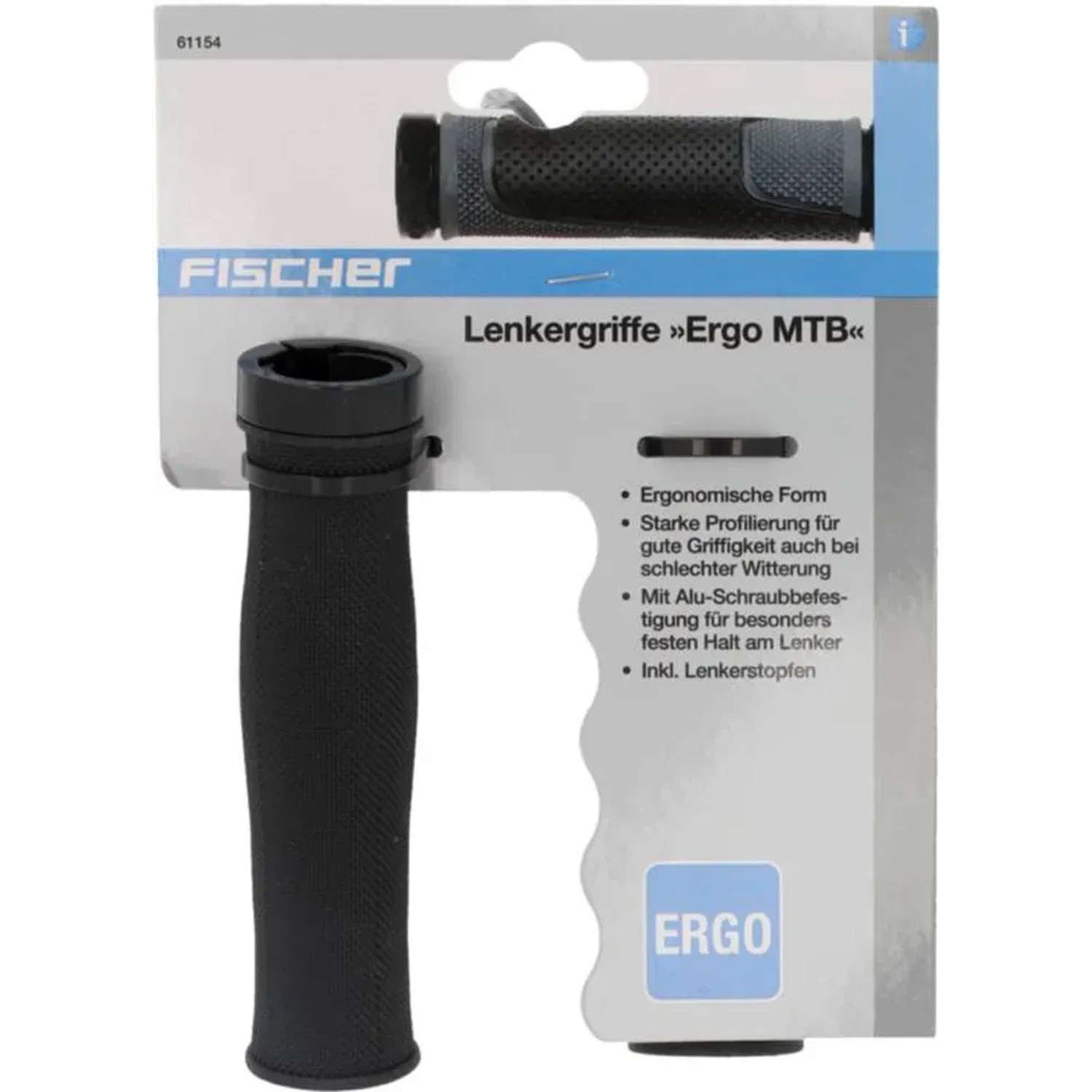 Poignées De Guidon Ergotec Frisco 2 – Kraton/gel, 135 Mm, Noir/gris, Vissage Int/ext – Pour VTT Et Vélos De Ville