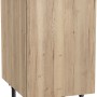 Optifit Unterschrank Erik290 in Wildeiche, 45 cm breit, mit Tür und Metallgriff.