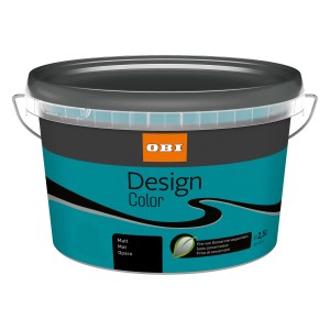 Eimer OBI Design Color matt Karibik, 1 Liter, für bunte Wandfarben.