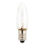 LED-Ersatzbirne E10 für Lichterketten und Leuchter, klares Glas.