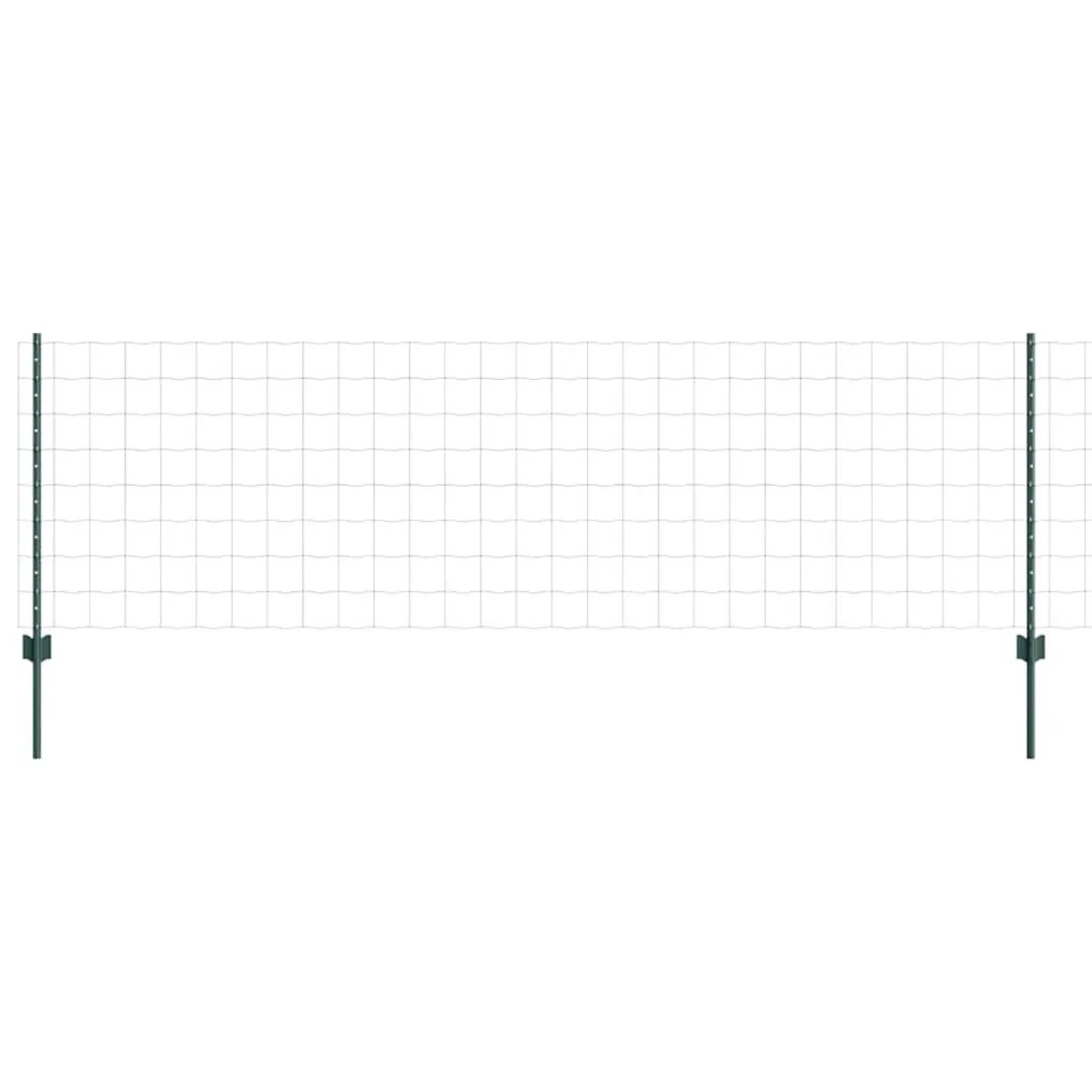 vidaXL Zaun mit Pfosten Grün 3336026