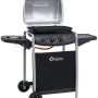 Tepro Gasgrill Fremont, kompakter Grillwagen mit Seitenkochfeld, schwarz/silber.