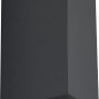 Schwarze LED-Außenwandleuchte LP1268B1, 40W, IP44, GU10 für indirekte Beleuchtung.