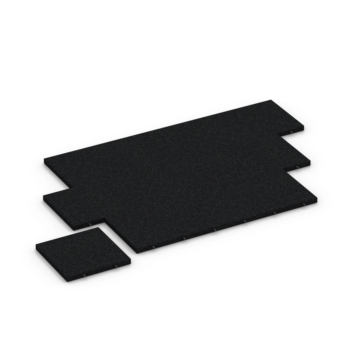 WARCO Fallschutzplatte-150 cm Anthrazit 50 x 50 x 4,5 cm