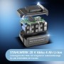 STAHLWERK 20V Akku 4Ah Li-Ion, zerlegt dargestellt. Akku für Werkzeugset.