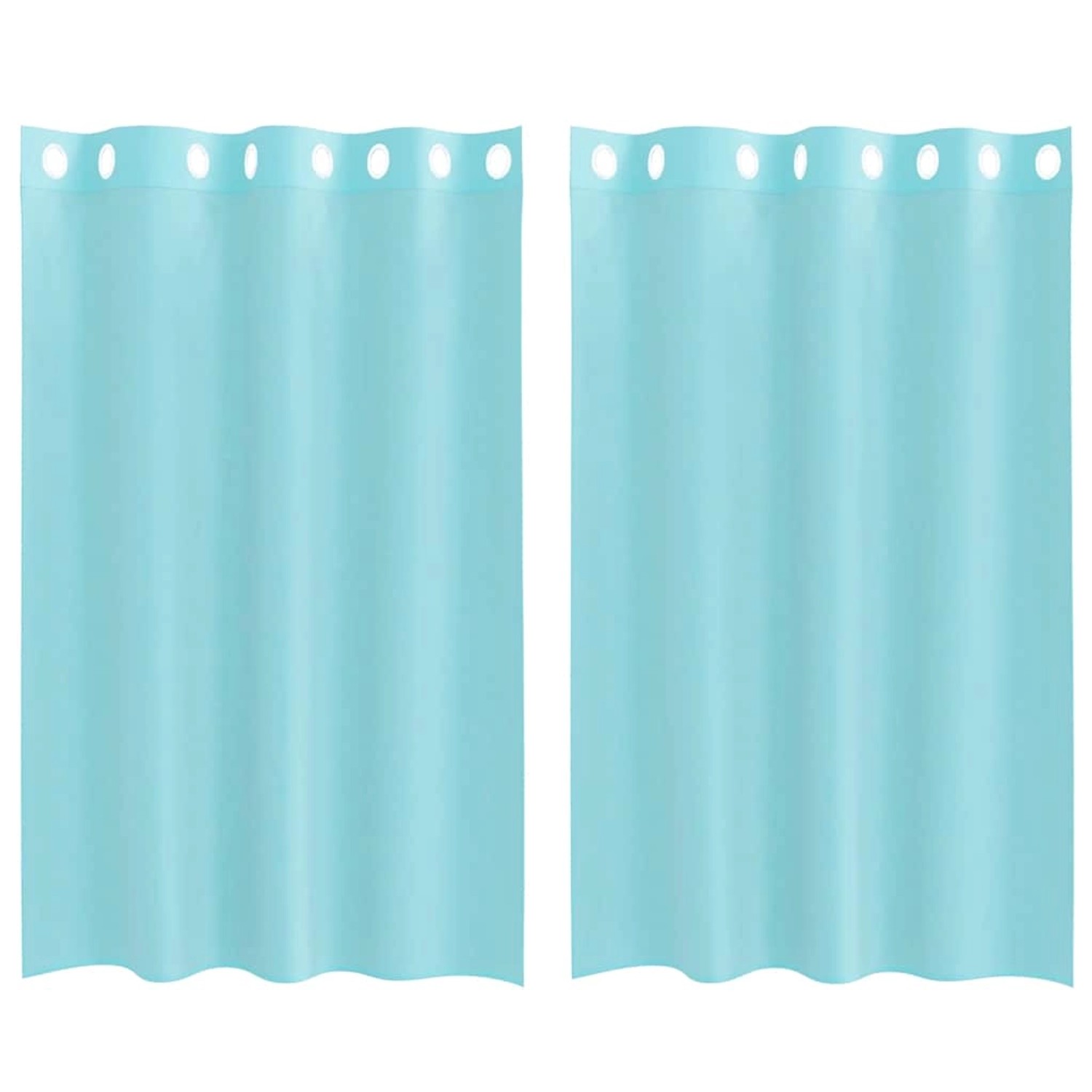 vidaXL Voile Vorhänge mit Ösen 2 Stk Türkis 4102144 günstig online kaufen
