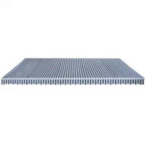 Gelenkarmmarkise, 600 cm, blau-weiß gestreift, für Terrasse & Garten.