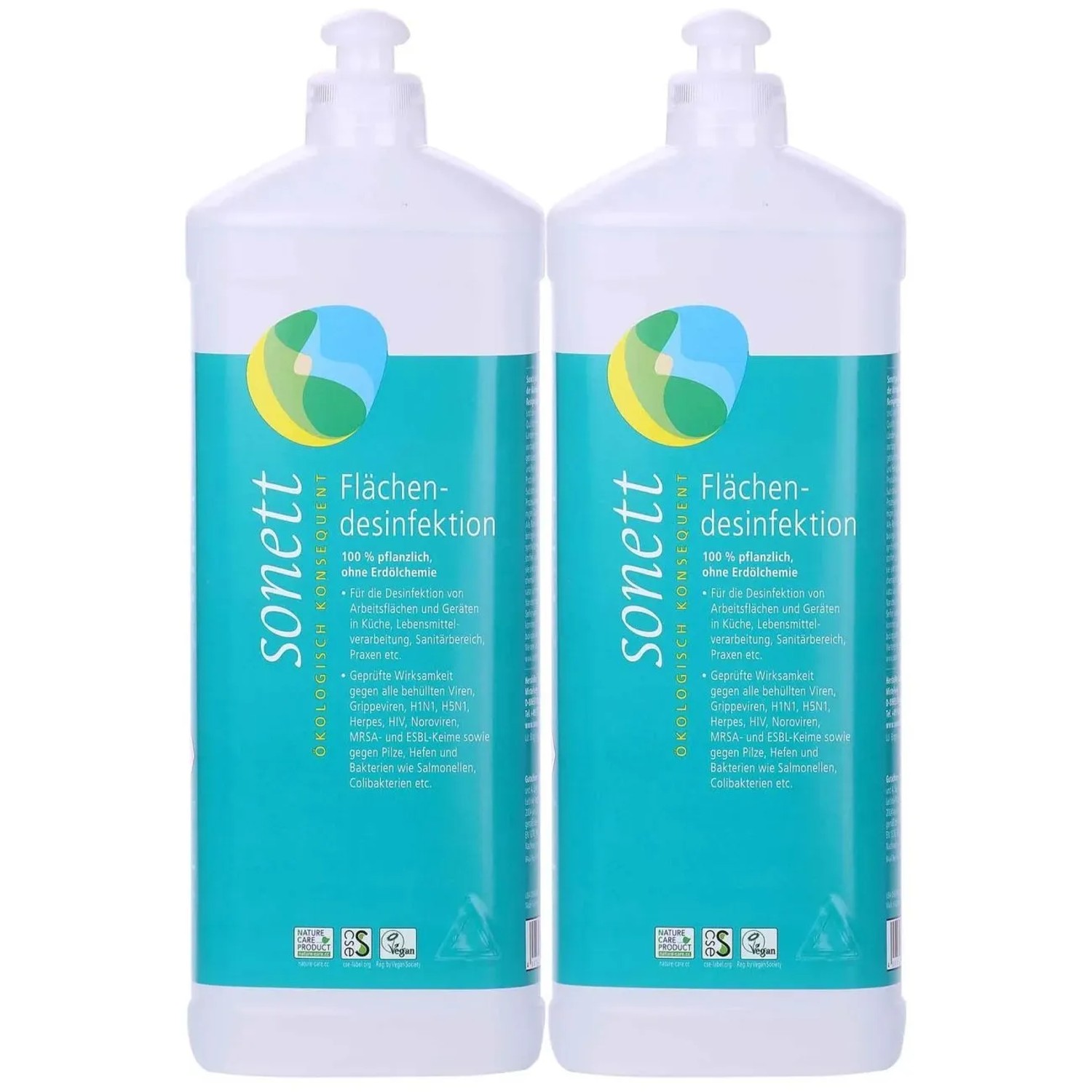 Sonett Flächendesinfektion 2 X 1 Liter Dvg Gelistet