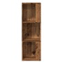 vidaXL Eckregal Altholz-Optik 33x33x100 cm Holzwerkstoff 856720_5