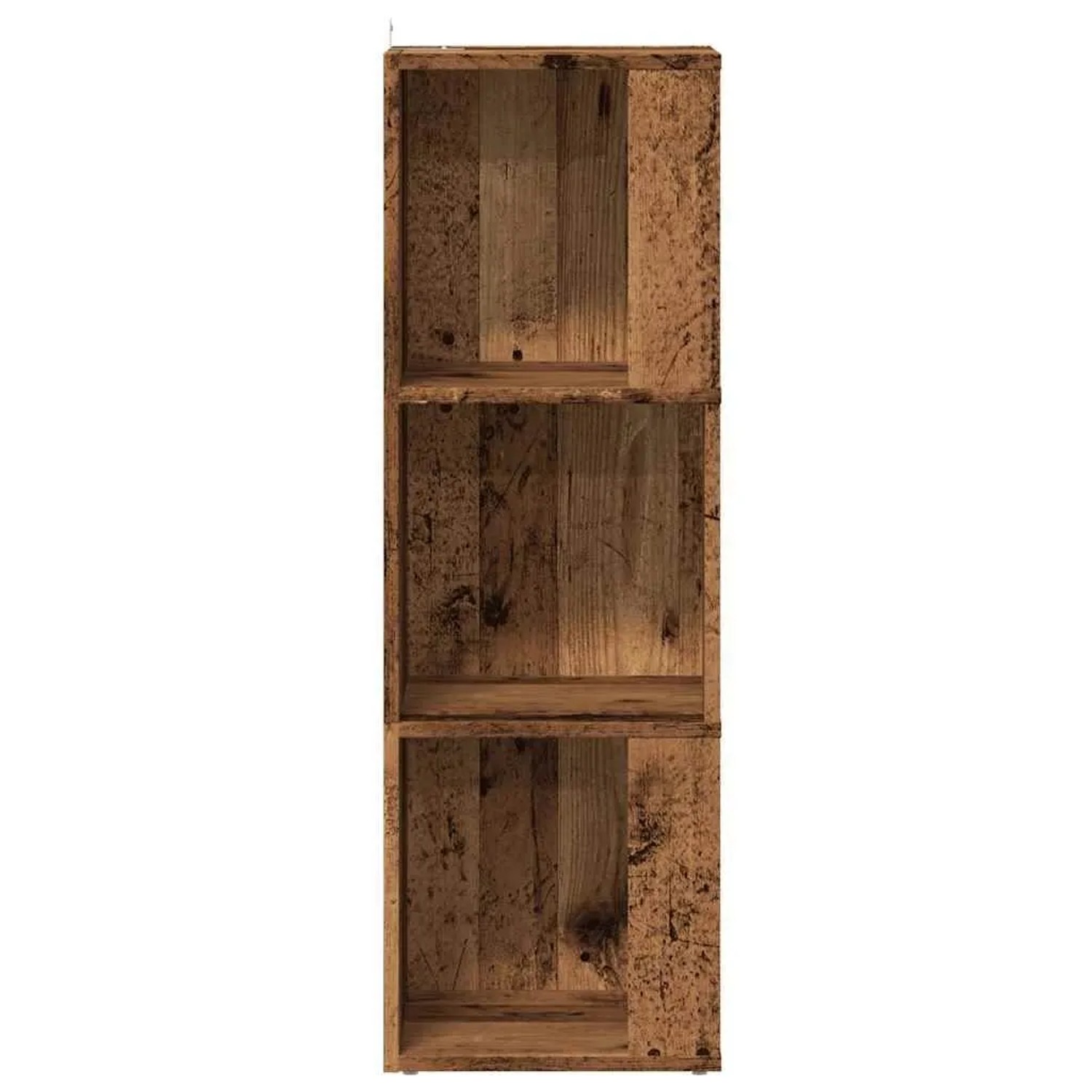 vidaXL Eckregal Altholz-Optik 33x33x100 cm Holzwerkstoff 856720_5